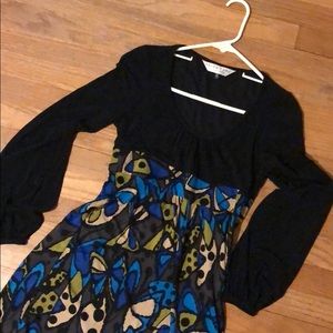 Trina Turk silk Jersey butterfly dress